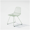 Lucy Chair by Bend Goods, stylish modern seating with a curved metal frame, perfect for dining or casual spaces.