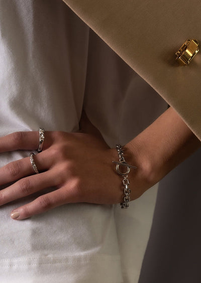 Unité Chain Bracelet - Silver Plated by Skultuna