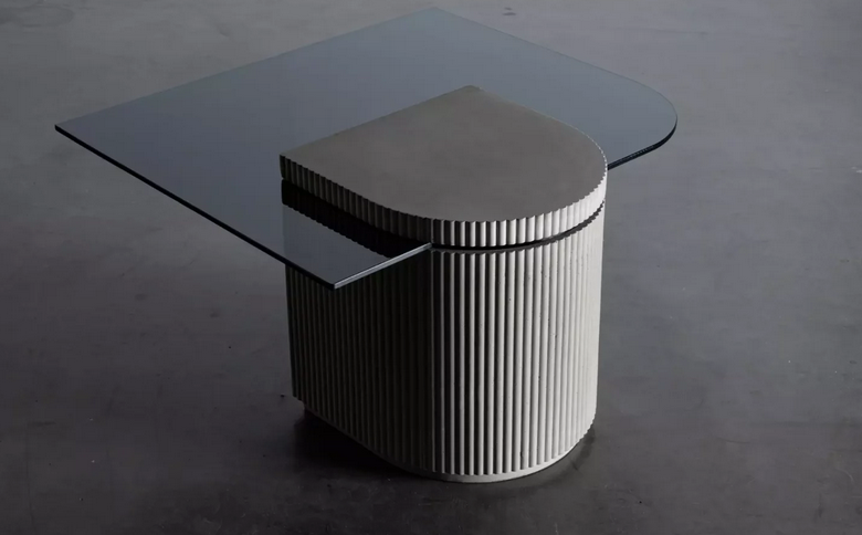 Table basse Strut the Square de Lyon Beton