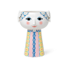 Eva Vase by Bjørn Wiinblad, decorative ceramic accessory with vibrant, artistic patterns and intricate design details.