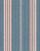 Papier peint BERBER STRIPES Blue par Mindthegap