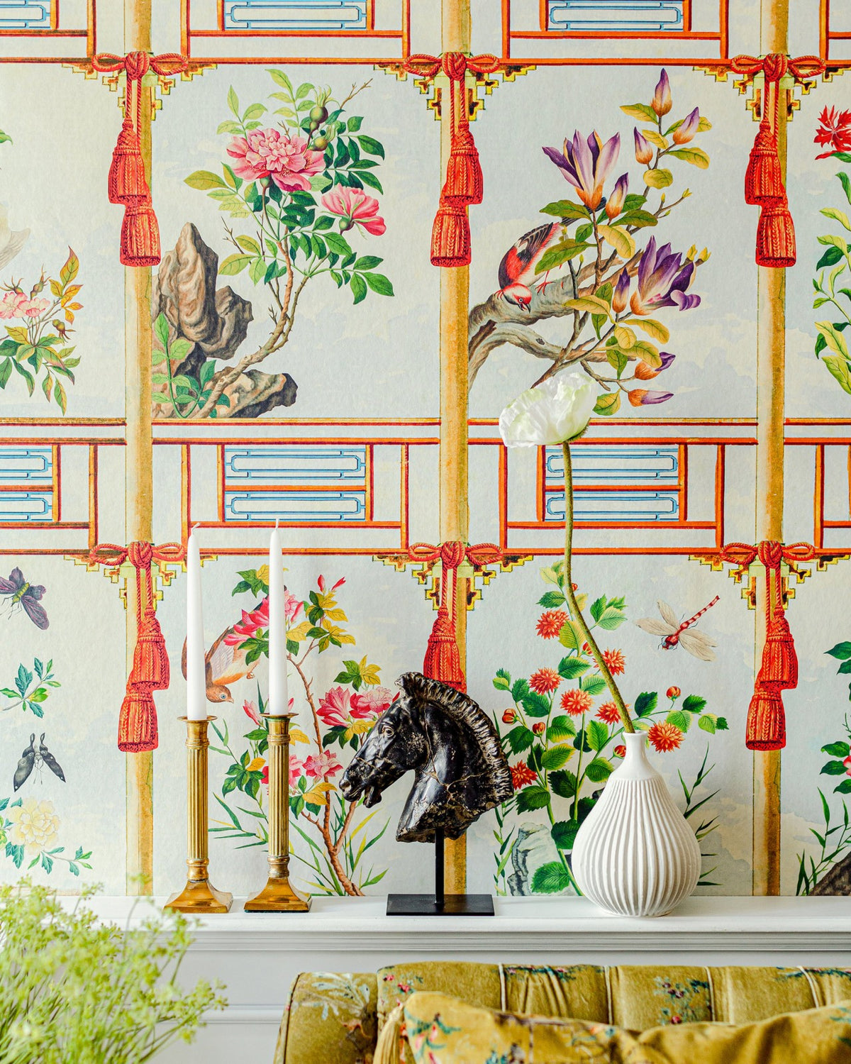 FLOWERING WALL Wallpaper by Mindthegap