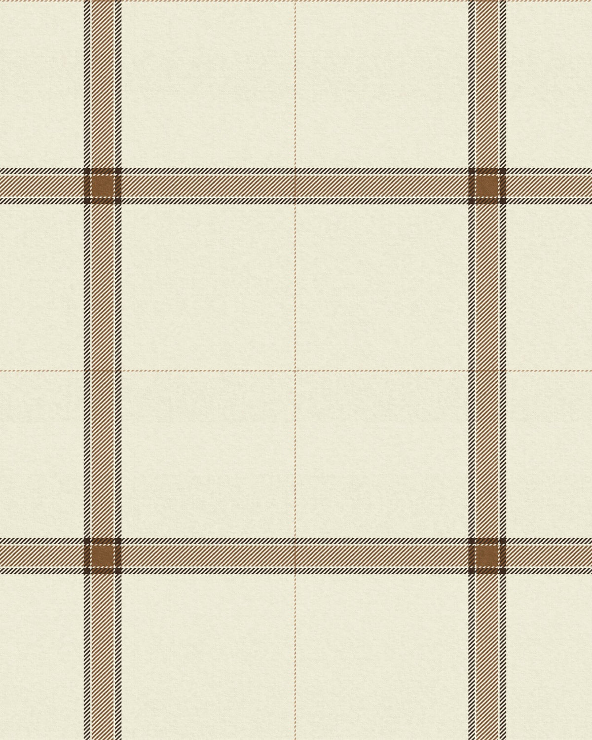 HAMPTON Brown Wallpaper by Mindthegap