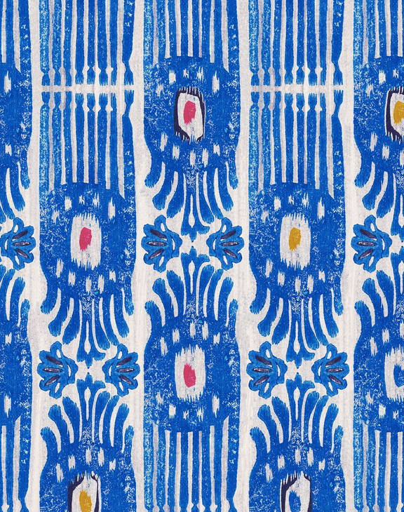 Papier Peint IKAT Carnival par Mindthegap