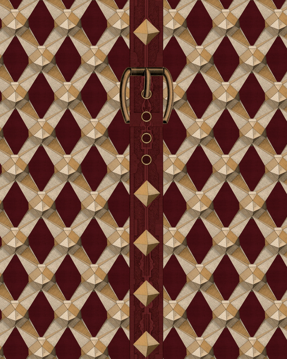 LUXURY DETAIL Papier peint Bordeaux par Mindthegap