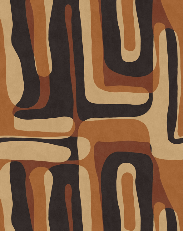 Papier peint NOSTALGIA Marrone par Mindthegap