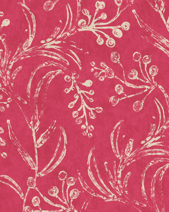 WALLFLOWER Raspberry Papier Peint par Mindthegap