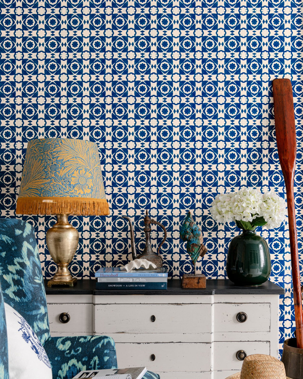 AEGEAN TILES Wallpaper by Mindthegap