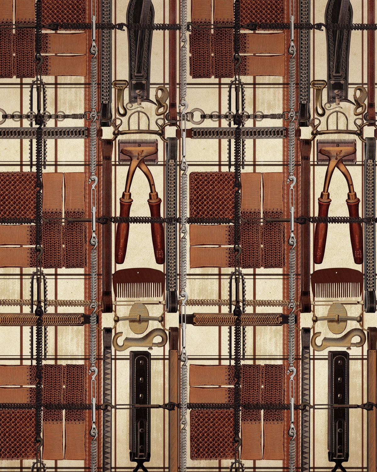 HARNESS MAKER'S ATELIER Wallpaper by Mindthegap