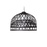 Small black Emperor suspended lighting by Moooi, modern pendant fixture with sleek design and elegant appearance.