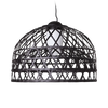 Small black Emperor suspended lighting fixture by Moooi, featuring a modern, artistic design with a sleek finish.
