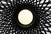Small black Emperor suspended lighting fixture by Moooi, featuring a modern, artistic design with a sleek finish.