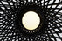 Small black Emperor suspended lighting fixture by Moooi, featuring a modern, artistic design with a sleek finish.