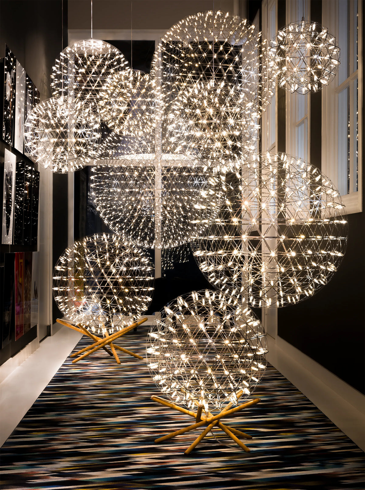 Elegant Moooi Raimond II R127-R163-R199 lighting fixture with sleek, modern design and polished metallic finish.