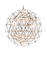 Elegant Raimond II by Moooi lighting fixture with glass orbs and sleek design, showcasing modern, artistic illumination.