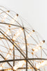 Modern Raimond II Moooi lighting fixture with sleek, curved glass design, hanging from a ceiling mount in a stylish interior setting.