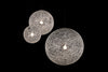 Small black Moooi Random Light II lighting fixture with a 4-meter cord, featuring a modern, artistic design.
