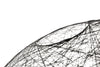 Small black Random Light II by Moooi hanging lighting fixture with a 4-meter cord, modern and artistic design.