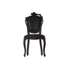 Smoke dining chair by Moooi featuring a sleek, modern design with a curved backrest and smooth upholstery for stylish seating.