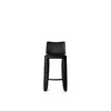 Low diamond-shaped Monster Barstool by Moooi, modern seating with a bold, sculptural design and vibrant color.