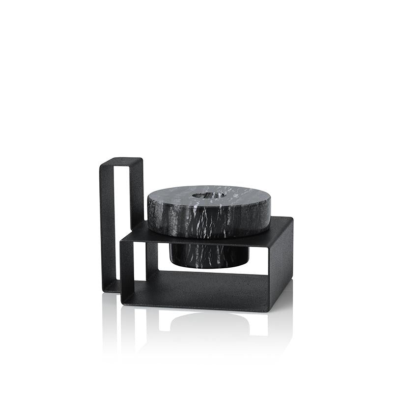 Marco Candle Holder - Black by Lucie Kaas
