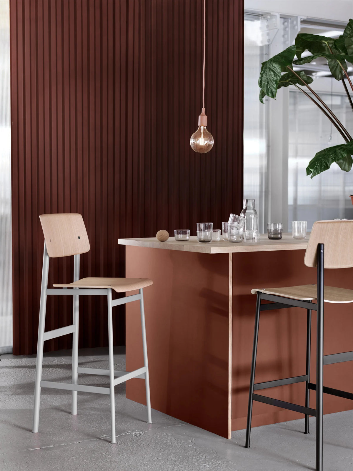 Loft Bar/Counter Height Stool by Muuto