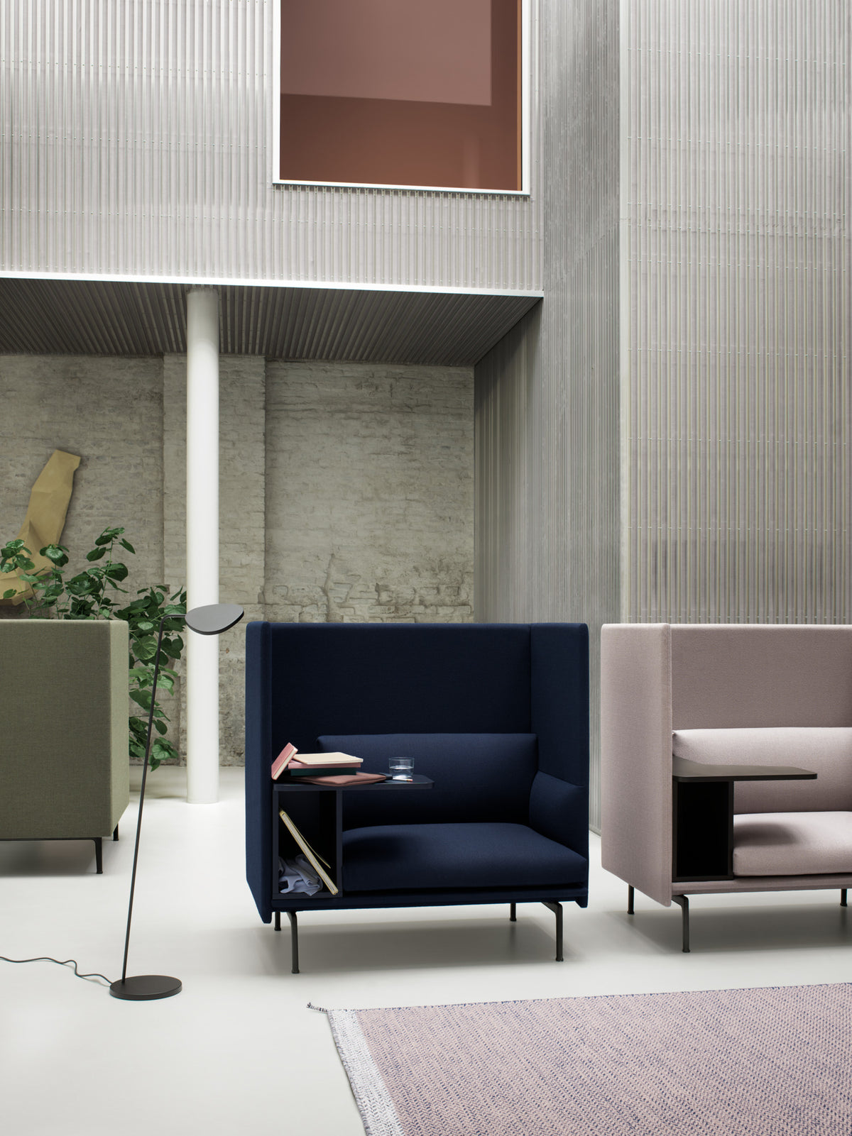 Outline Highback Work Left 100 by Muuto