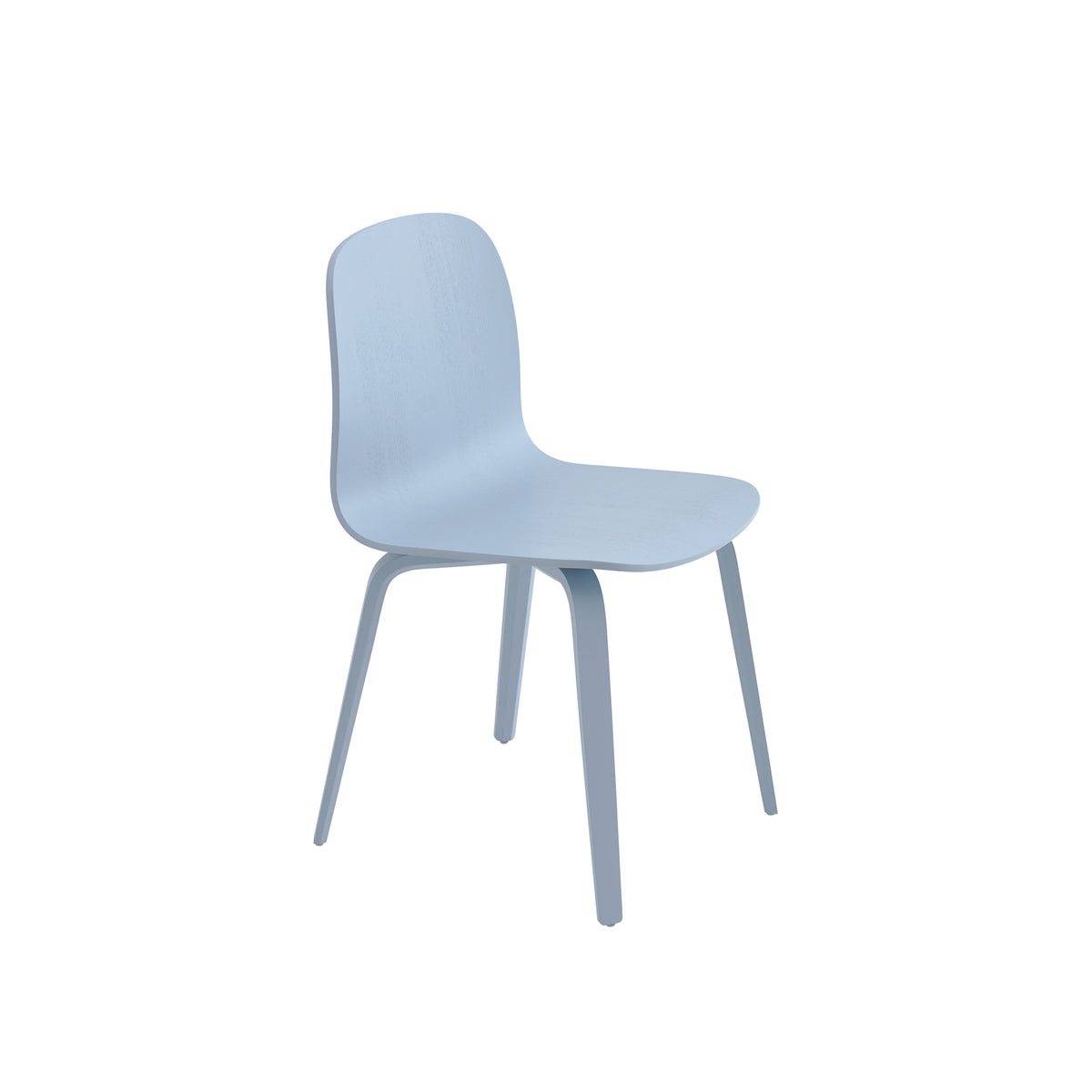 Visu Chair with Wood Base by Muuto
