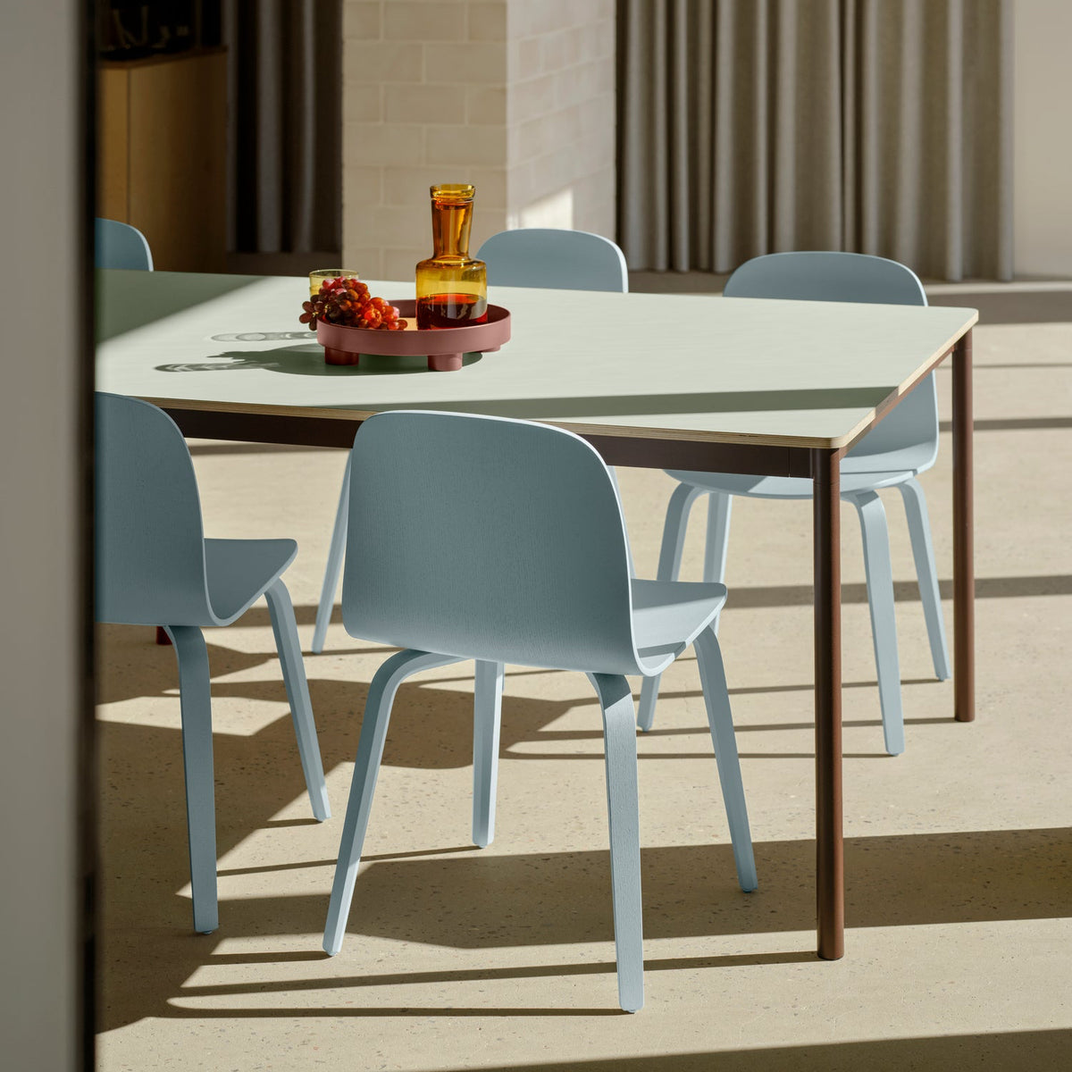Visu Chair with Wood Base by Muuto