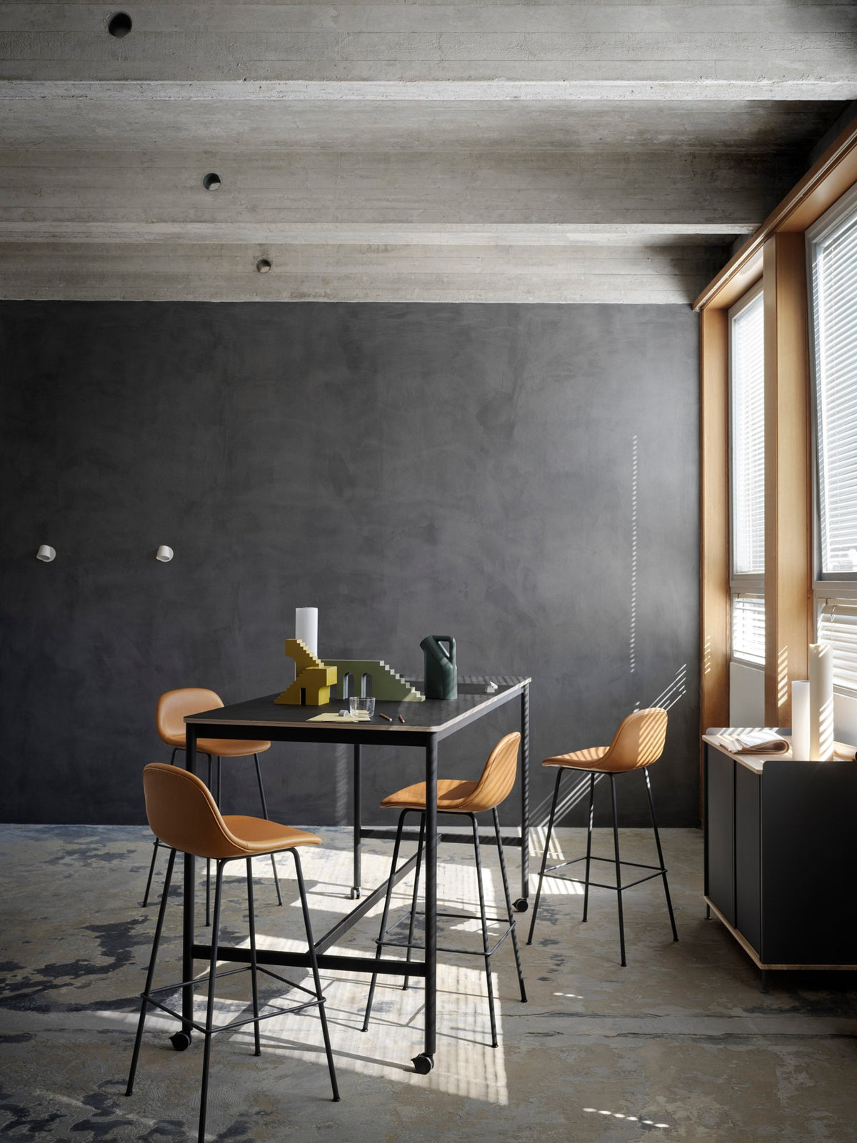 Fiber Counter Stool Tube Base by Muuto