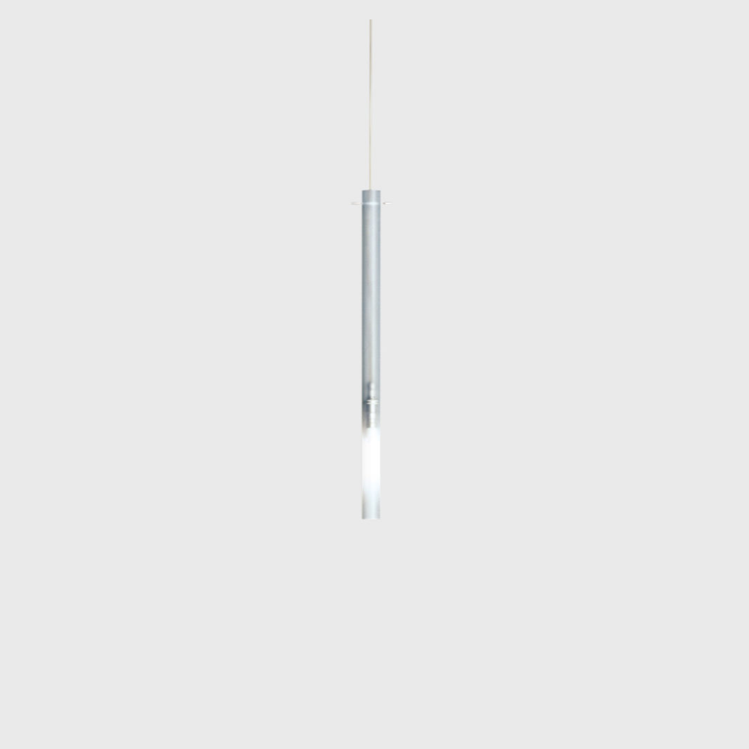 Nemo Ark Canna Nuda pendant light fixture with sleek modern design and metal finish, hanging from ceiling.