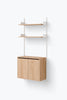 Étagère murale New Works 1900 Cabinet Tall avec portes par New Works