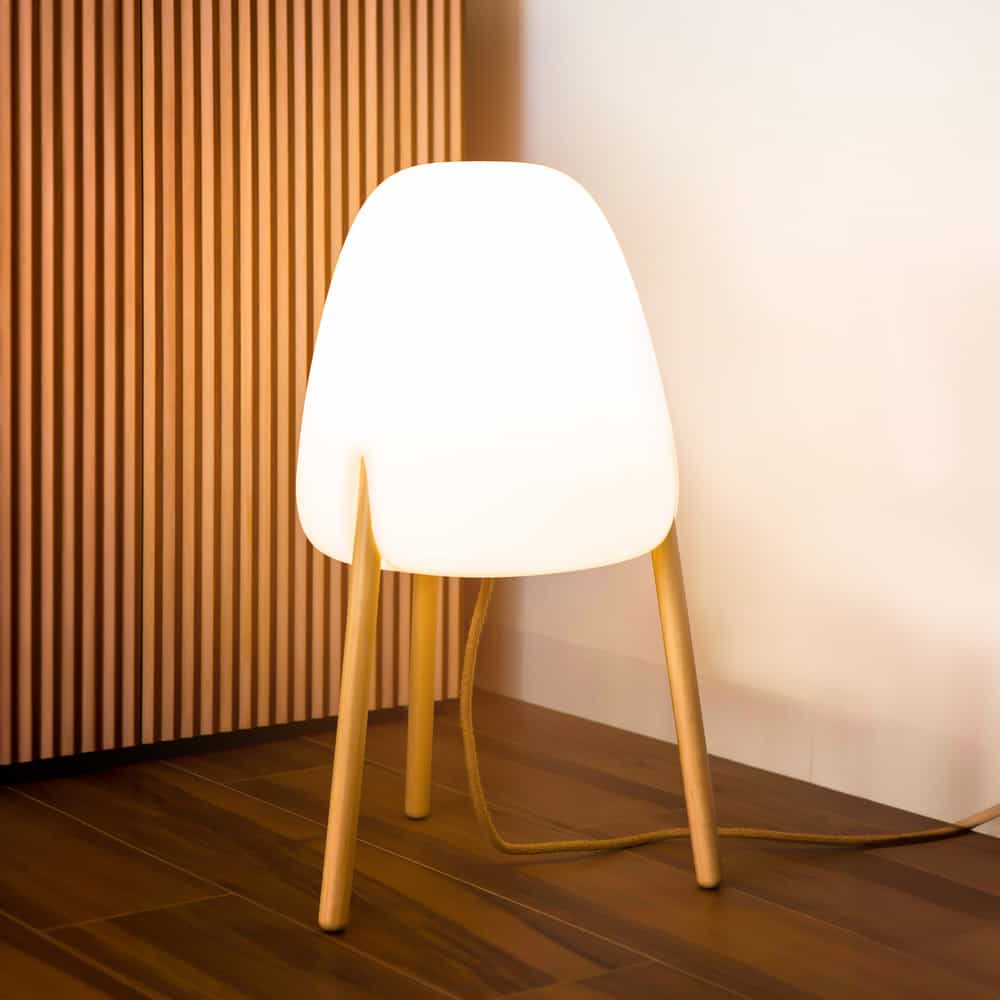 Rocket Floor Lamp by Newgarden with a sleek design, tall structure, and hemp cable, perfect for modern lighting.