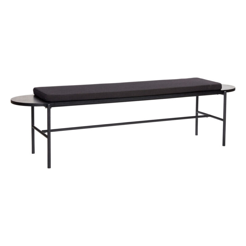 Norm Bench Black by Hübsch (Floor Model)