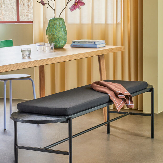 Norm Bench Black by Hübsch (Floor Model)