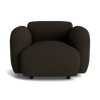 Normann Copenhagen Swell sofa and armchair set in modern seating design, featuring sleek upholstery and contemporary style.