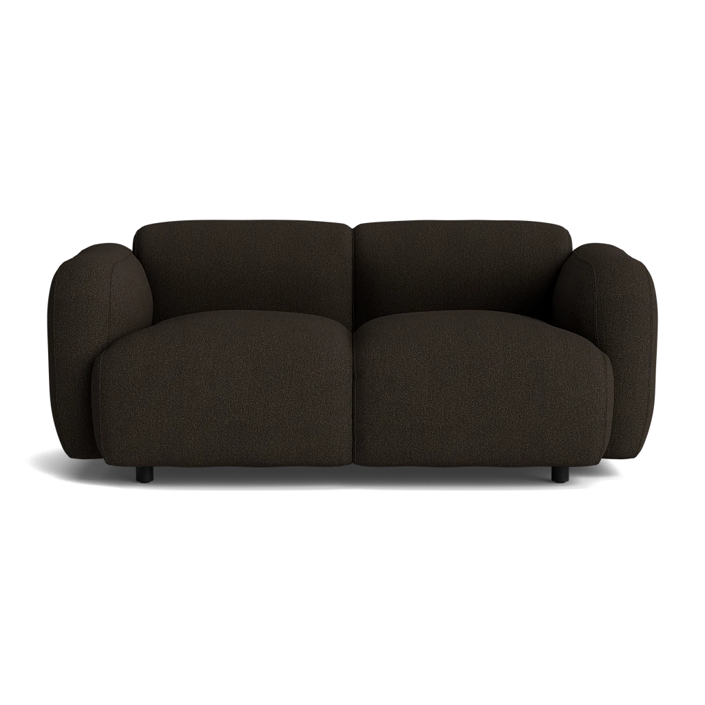 Normann Copenhagen Swell sofa and armchair seating set, modern and stylish furniture for living room comfort.