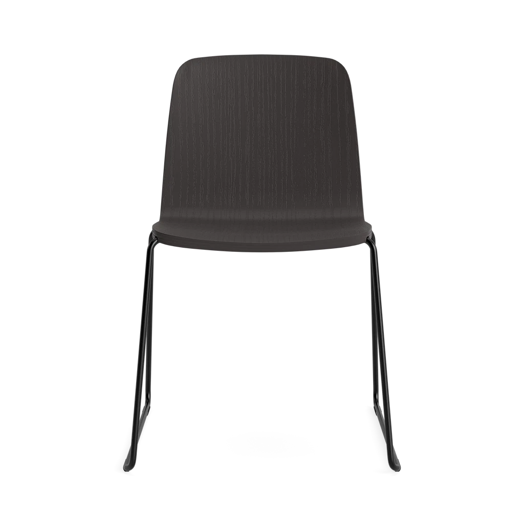 Normann Copenhagen Just Chair Steel in black, modern seating with a sleek steel frame and minimalist design.