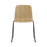 Black steel Just Chair by Normann Copenhagen, modern seating with sleek design and wooden armrests, suitable for contemporary interiors.