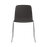 Black steel Just Chair by Normann Copenhagen, modern seating with a sleek, minimalist design and wooden ash legs.