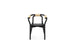 Black Knot seating by Normann Copenhagen, a modern sculptural chair with a sleek, natural finish and unique knot design.
