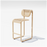 Outdoor Tube Barstool by Bend Goods, tan-colored seating with a tubular metal frame, designed for outdoor use.