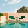 Outdoor Tube Lounge seating by Bend Goods with a sleek, modern design perfect for outdoor relaxation and stylish patio decor.