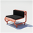 Black outdoor tube lounge by Bend Goods, modern seating with a sleek, cylindrical design for outdoor relaxation.