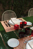 Checker placemat by Lorena Canals in marsala, set of two, featuring a classic checkered pattern