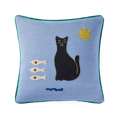 Playa Cat Pillow by Jonathan Adler