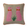 Jonathan Adler Playa Greyhounds pillow, stylish accessories with a greyhound print, perfect for modern home decor.