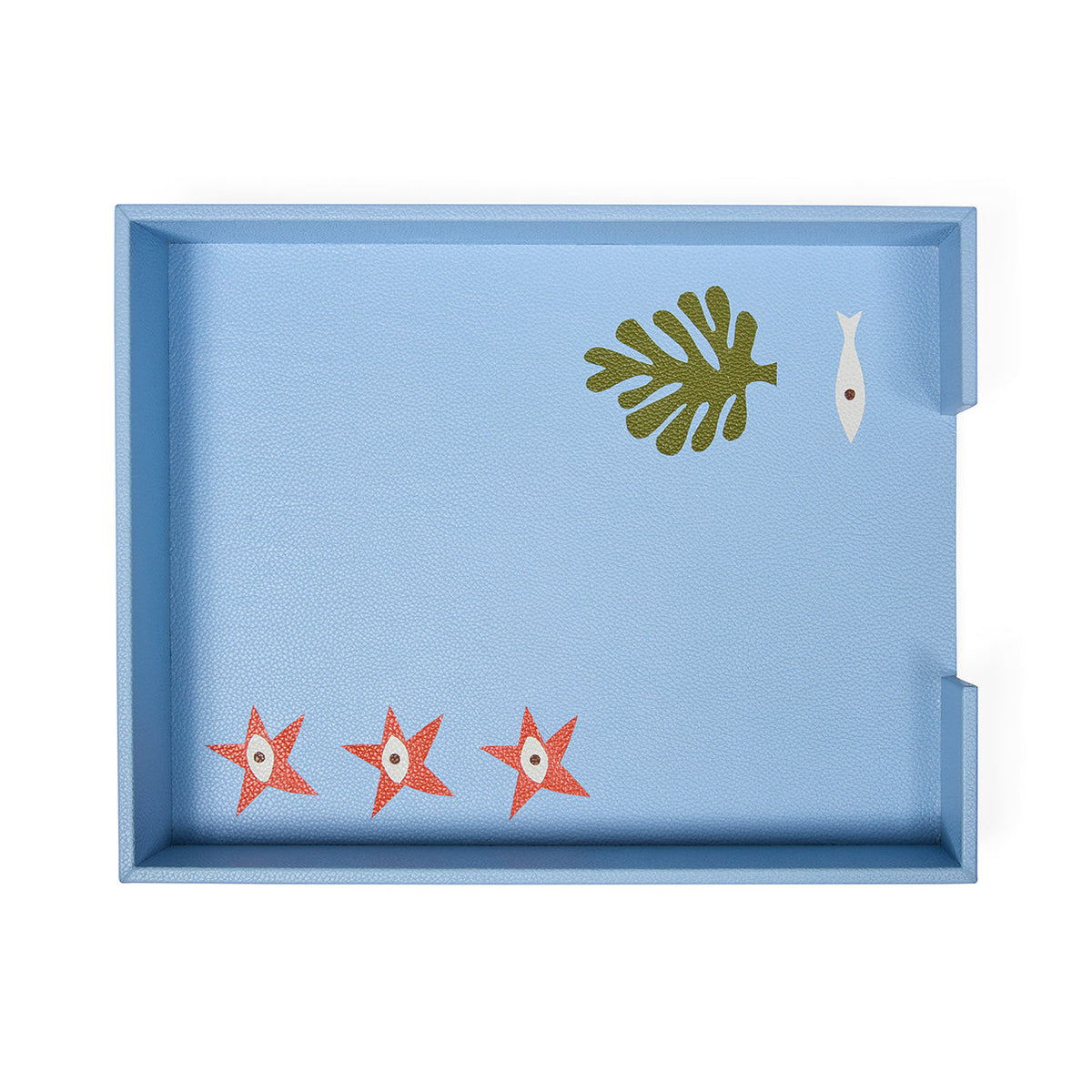 Playa Leather Letter Tray by Jonathan Adler