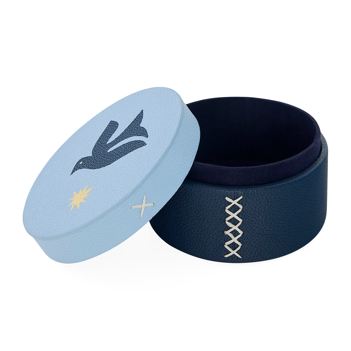 Playa Leather Small Stacking Box by Jonathan Adler