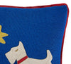 Playa Schnauzers Pillow by Jonathan Adler featuring a colorful schnauzer dog design on soft fabric accessory.